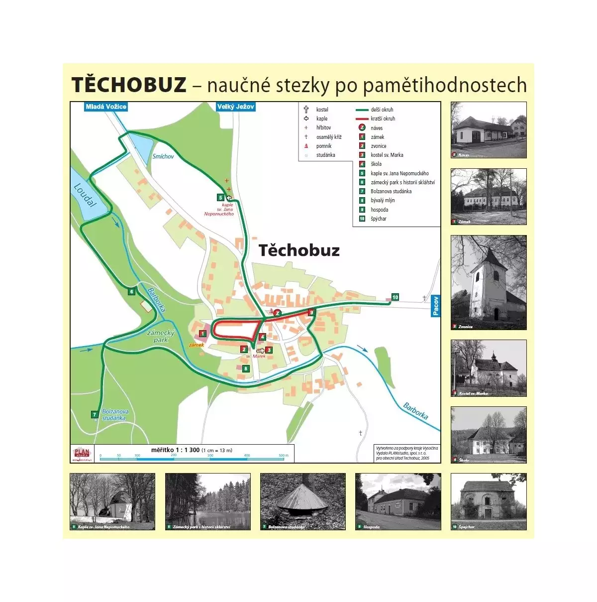 Po pamětihodnostech Těchobuze