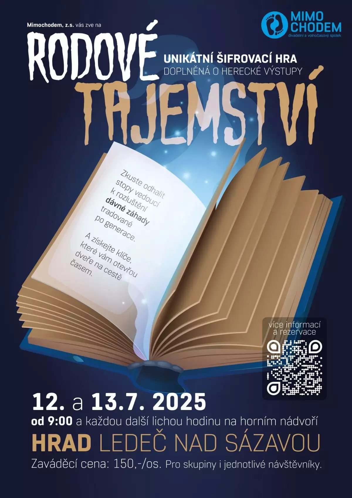 Šifrovací hra Rodové tajemství - hrad Ledeč nad Sázavou